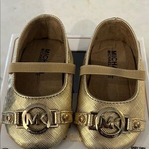 Michael Kors Baby Girl Gold Shoes